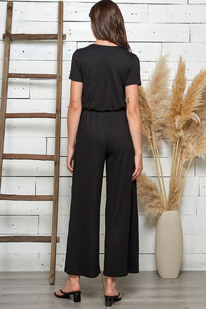 Flatter Me Black Jumpsuit