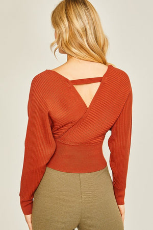 On Track Terracotta Sweater