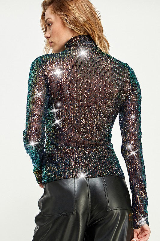 New Year Ready Sequin Top