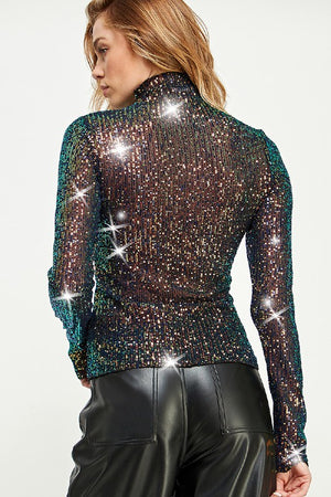 New Year Ready Sequin Top