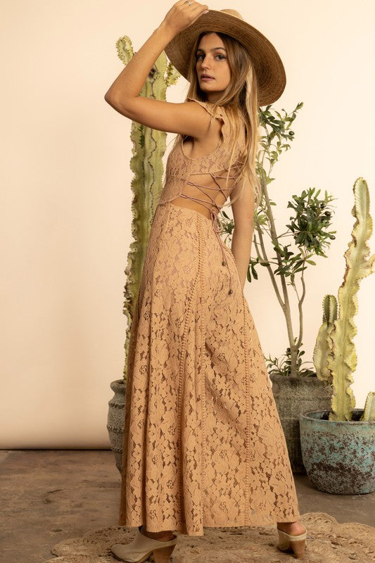 Nice To See You Lace Jumpsuit