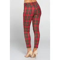 Simmer Down Plaid Skinnys