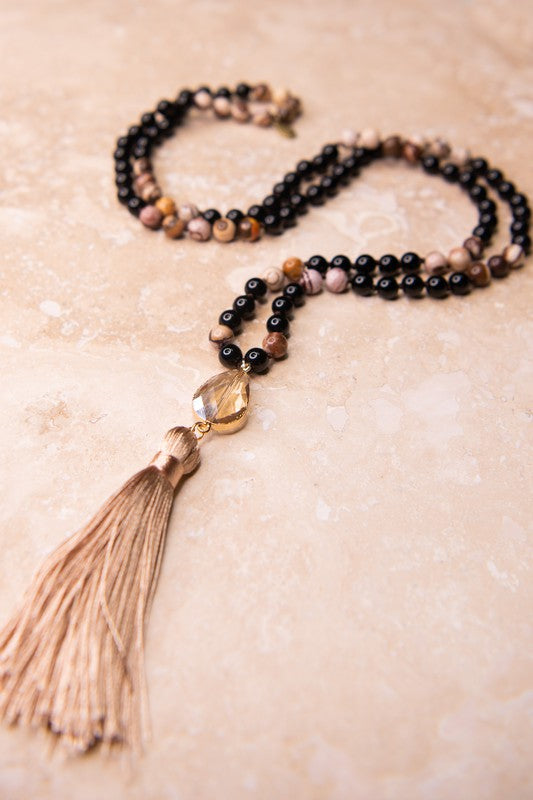 Onyx Night Owl Necklace