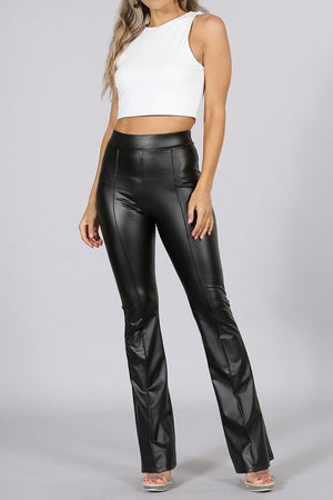 Obsidian Faux Leather Bottoms