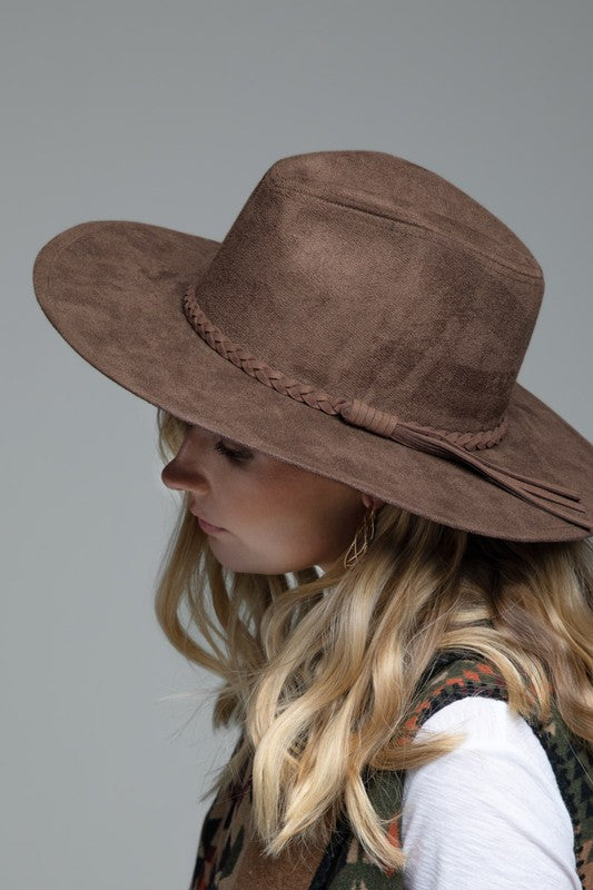 Tag Along Faux Suede Hat