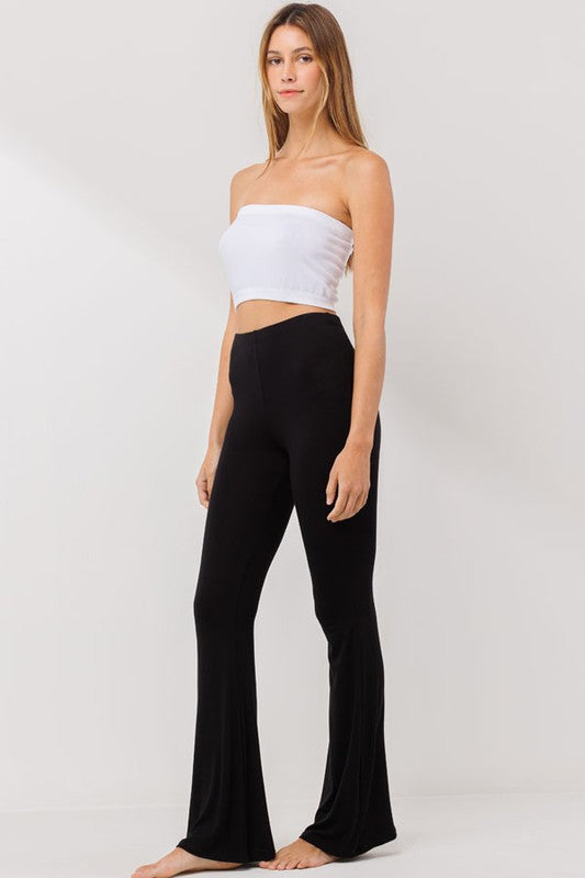 I Trust You Black Flare Bottoms