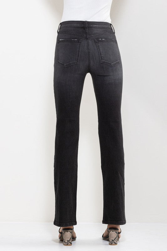 Slim Shady Black Denim Boot Cut Jeans