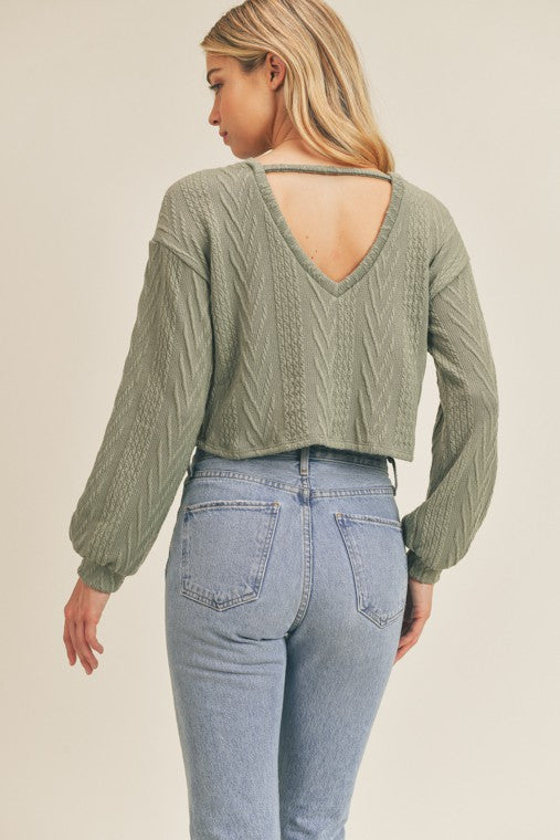 Finding Peace Textured Top