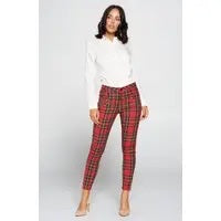 Simmer Down Plaid Skinnys