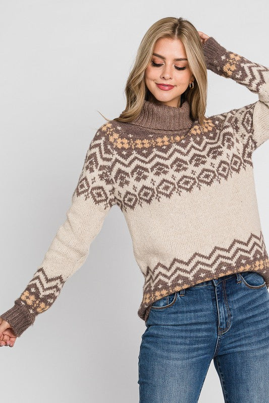 Fair Isle Neutral Sweater