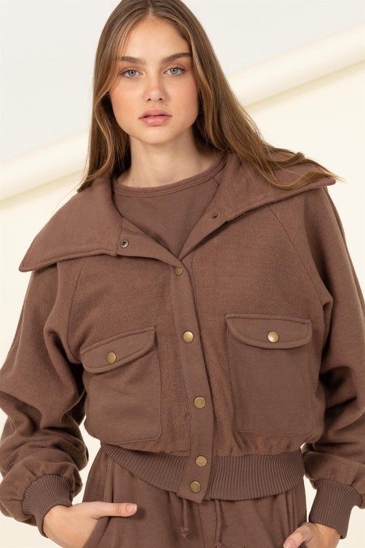 Drifting In Brown Soft Jacket