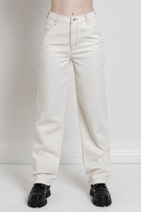 New Trends White Cargo Pants