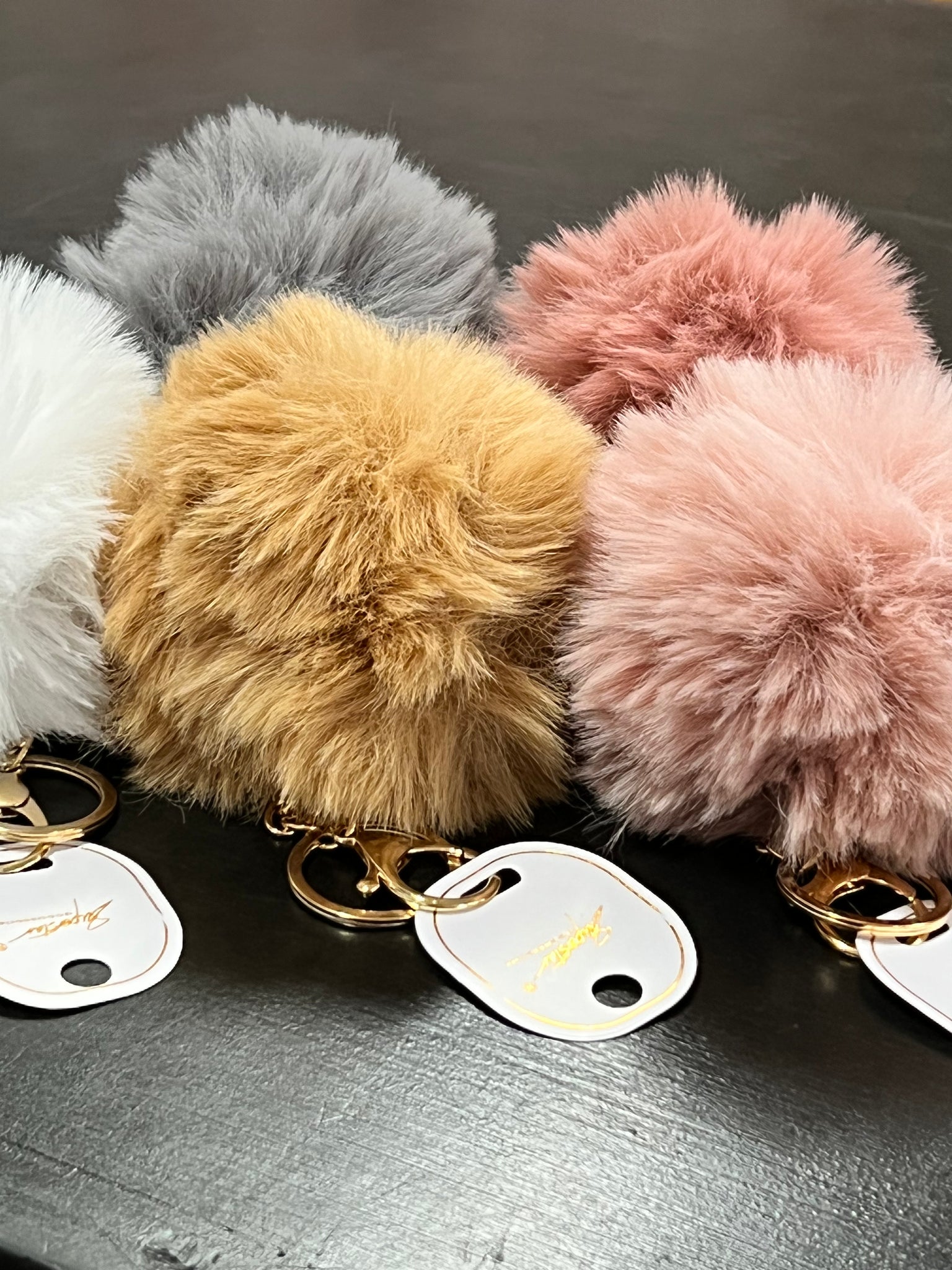 Fuzzy Ball Keychain / Purse Decor