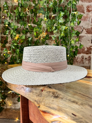Birdie Natural Wide Brim Hat
