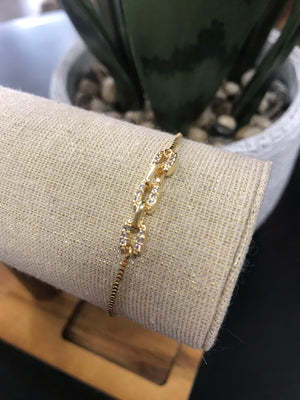 Triple chain bracelet