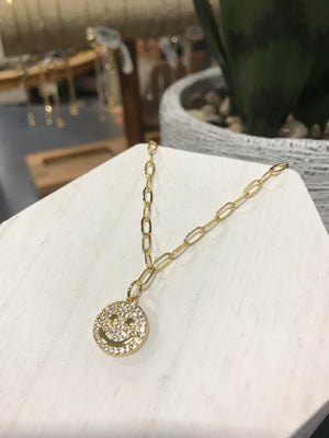 All Smiles Gold Necklace