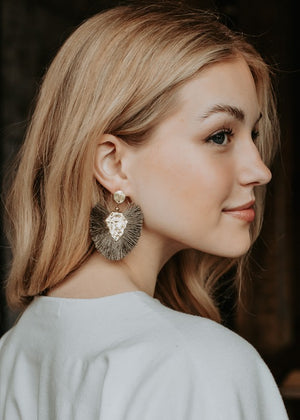 In The Light Olive Earrings