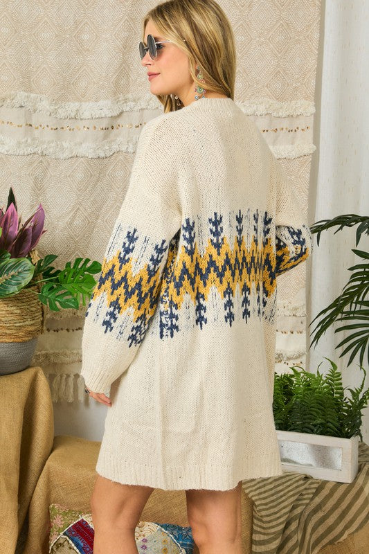 Mustard Aztec Sweater