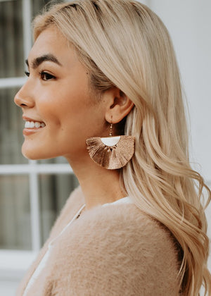 Flash Of Copper Earrings