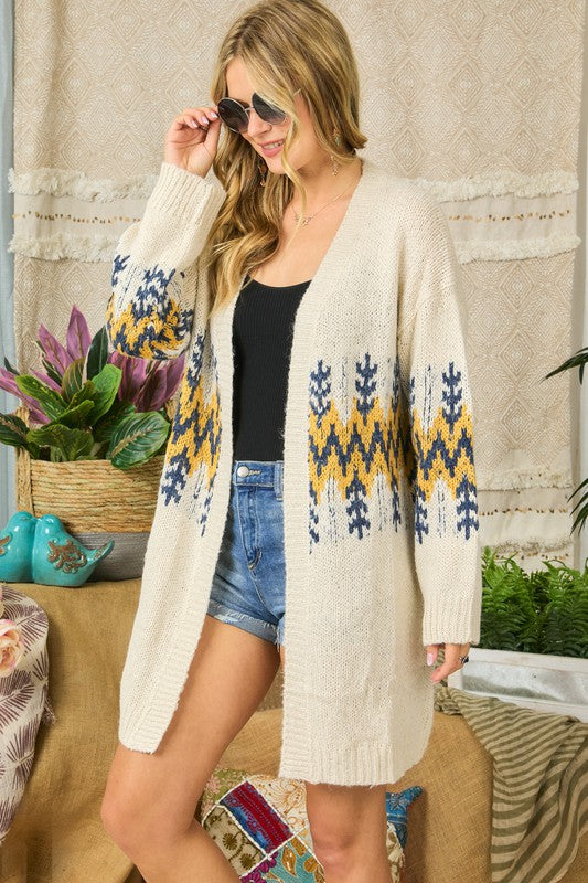 Mustard Aztec Sweater