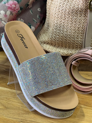 Champagne Sparkle Sandals