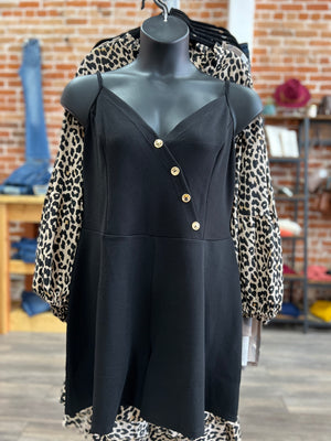 Bring It Black Romper Plus Size