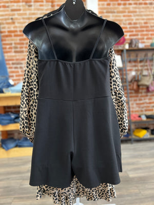 Bring It Black Romper Plus Size