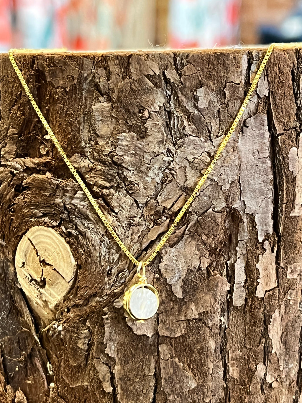 Moonstone Gold Necklace