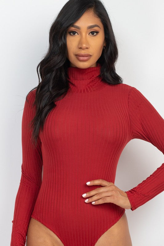 Lady In Red Bodysuit